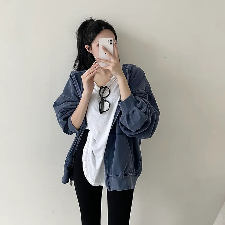[커플템왕추천❤️/탄탄고퀄] 베이 피그먼트 쭈리 투웨이 후드집업 상세 이미지 26