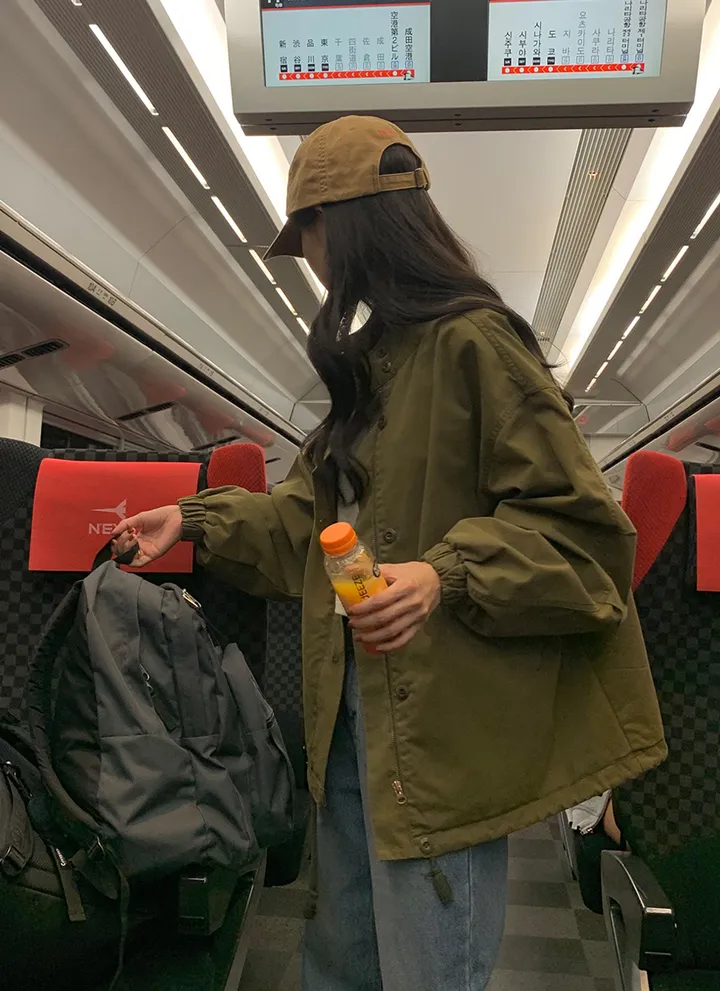 원가이하 세일 반품 교환 불가 야상 박시 루즈핏 봄 자켓 3컬러 가을 봄 옷 여행 점퍼 빅사이즈 남여공용 점퍼 상세 이미지 23