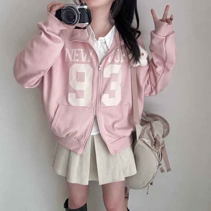 [아방*-*/교복템!] 교복 위에 툭! 93 투웨이 블록코어 두줄라인 오버핏 가을 집업 상세 이미지 18