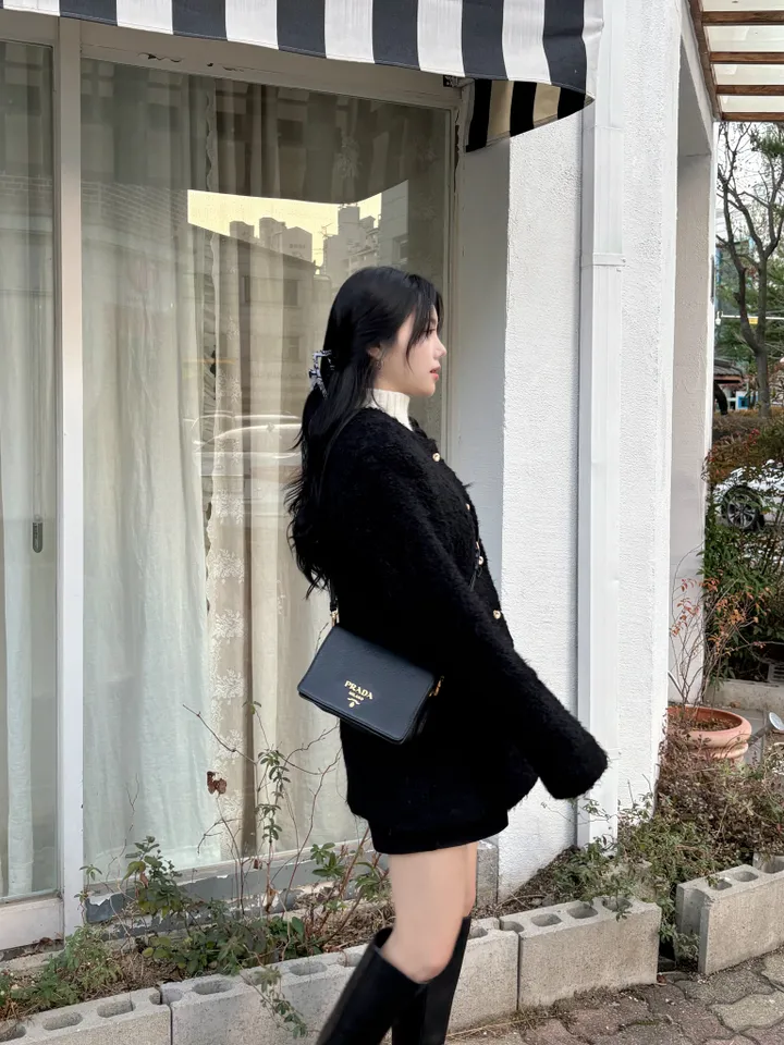 [🚀당일출고🚀]  챠밍룸 울 부클 라인자켓 상세 이미지 5