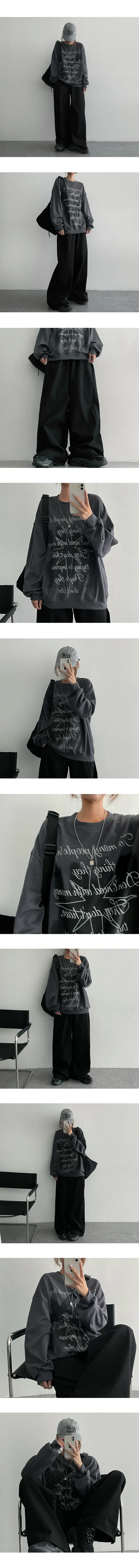 누적1만장🤍[3단기장] [S~3XL]웬즈사이드절개밴딩와이드팬츠 (4color) 밑단스트링! 상세 이미지 14