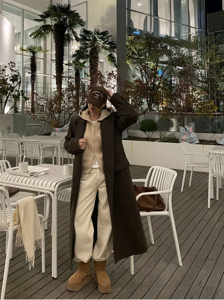 나인  프리미엄 울 맥시 코트 2color. 상세 이미지 56