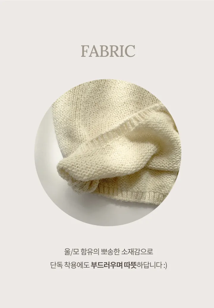 [울 함유/뽀송/후기극찬!] 미미 알파카 라운드 긴팔 루즈핏 베이직 겨울 오버핏 봄 기본 가디건 4color 상세 이미지 2