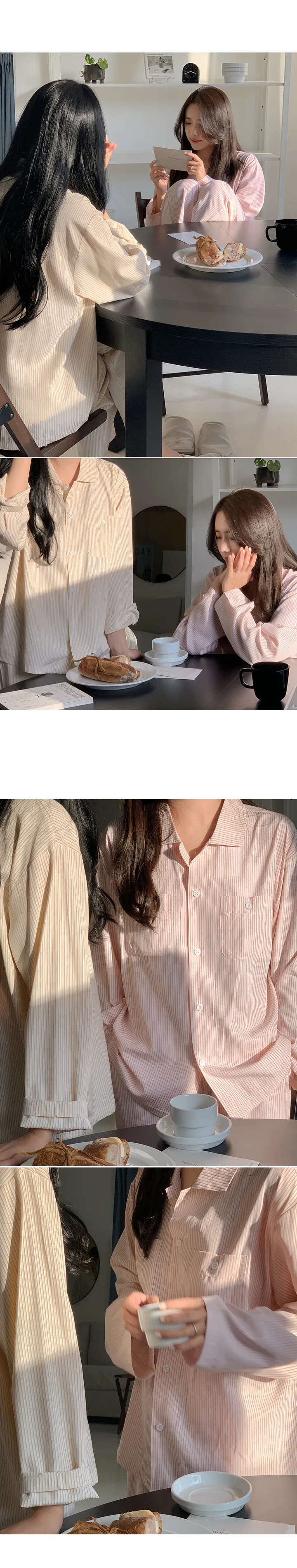 J'eu 슬로어 스트라이프 파자마세트 3color, 2size 상세 이미지 36