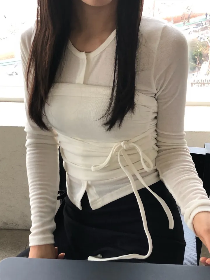 신상 [가디건+시스루탑 set] 상세 이미지 5