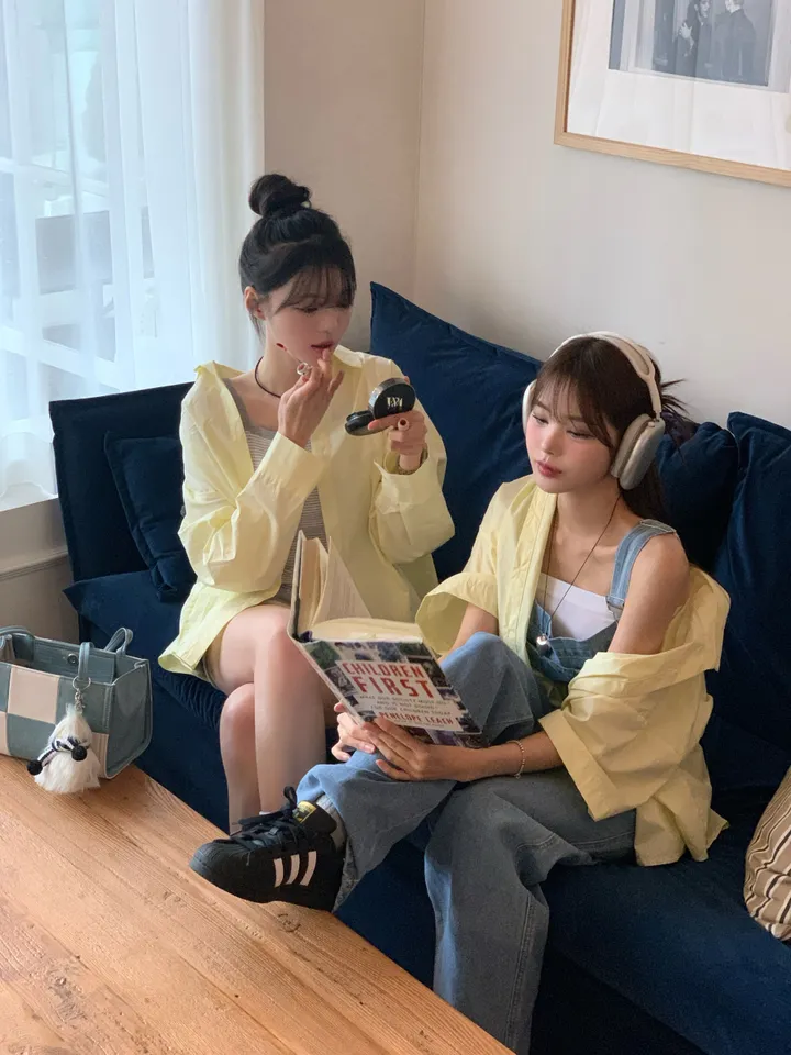 [4천장판매][MADE/핏보장인생셔츠] 에디 프렌치 코튼 오버핏 셔츠 남방 남녀공용 보이핏 레이어드 봄옷 봄신상 봄코디 봄상의 봄셔츠- 7color (KD1457,KD1910) 상세 이미지 91