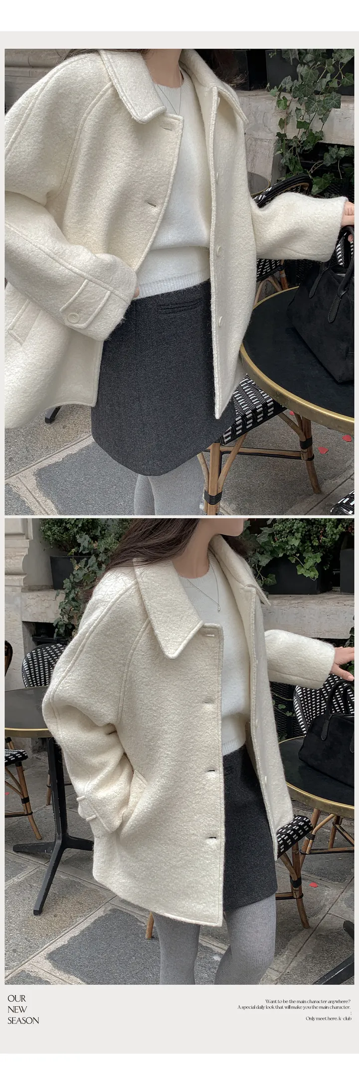[자체제작/1만장돌파!/S-XL]버던 울 하프 코트 (출근룩/하객룩/데일리룩/겨울아우터/겨울코트) 상세 이미지 23