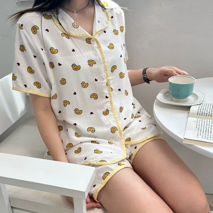 지지미 잠옷 홈웨어 여름파자마 3세트 (6color) 상세 이미지 33