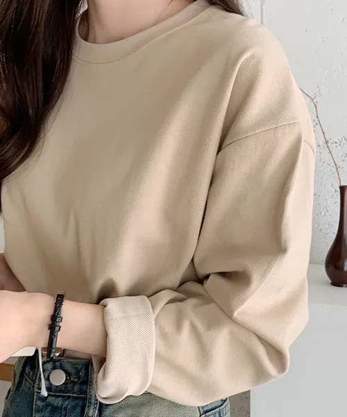 [롱티셔츠/무지,기본티]CP트임루즈긴팔T