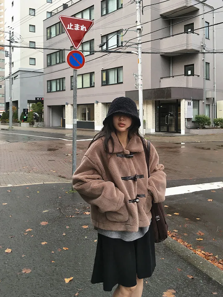 [왕따뜻🤎몽글몽글 *떡볶이코트* 양털 떡볶이자켓 겨울자켓 연말룩] 몽실양털떡볶이코트 상세 이미지 34