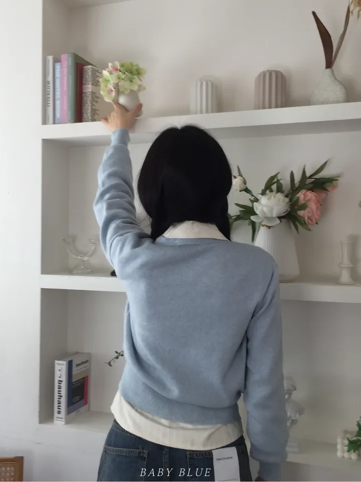 {✩봄 신상 / 넉넉 여리핏✩} 🌸팔뚝살 커버 맛집🌸 파스텔 니트 브이넥 가디건 상세 이미지 7