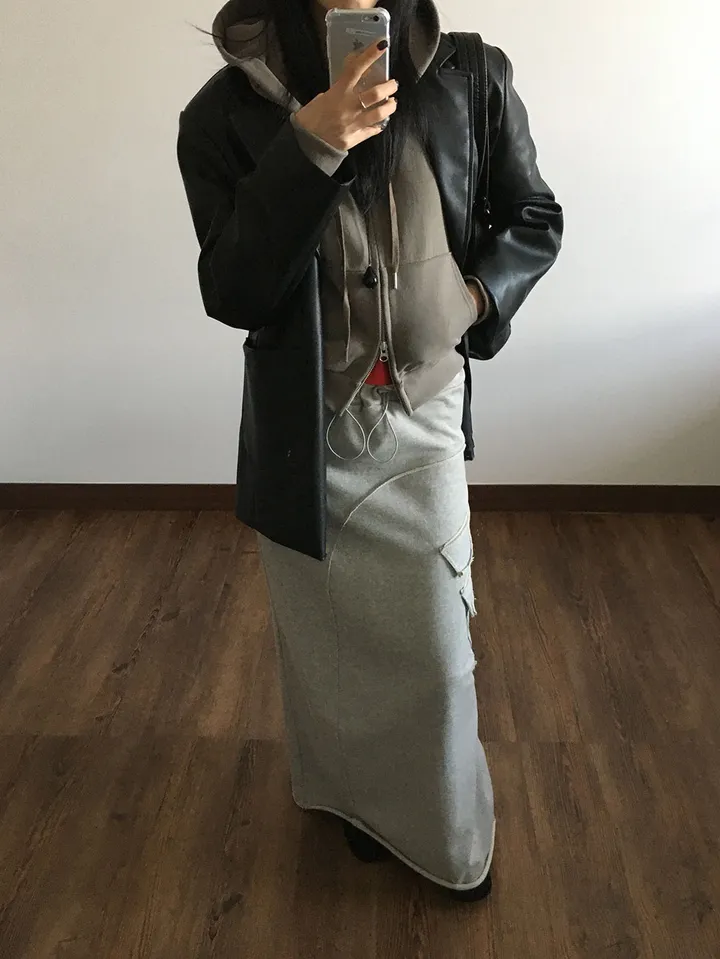 피그먼트 크롭 후드 집업 (4color) 상세 이미지 38