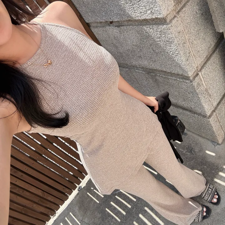 로케 글램핏 홀터넥 나시 투피스 세트   *썸머,부츠컷,밴딩,슬림,팬츠바지 상세 이미지 11