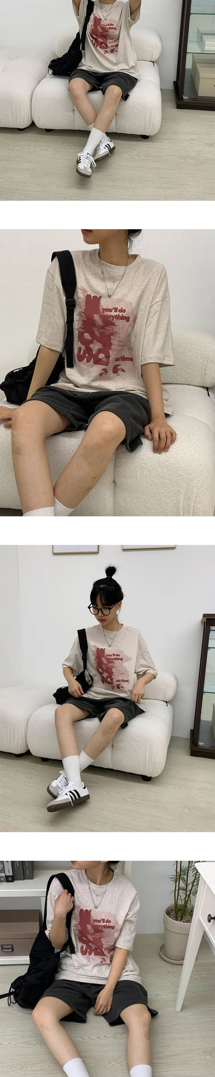[5천장돌파✨] 에브리띵 오버핏 반팔 티셔츠 -4colors 상세 이미지 9