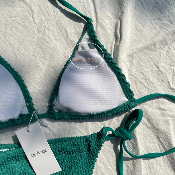 기본 끈 비키니 홀터넥 태닝 골지 3color 상세 이미지 18