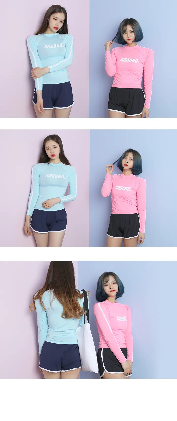 (묶음할인 여름필수품 무배) 배색 래쉬 팬츠 수영복바지 돌핀팬츠 (파라노말샵) 상세 이미지 15