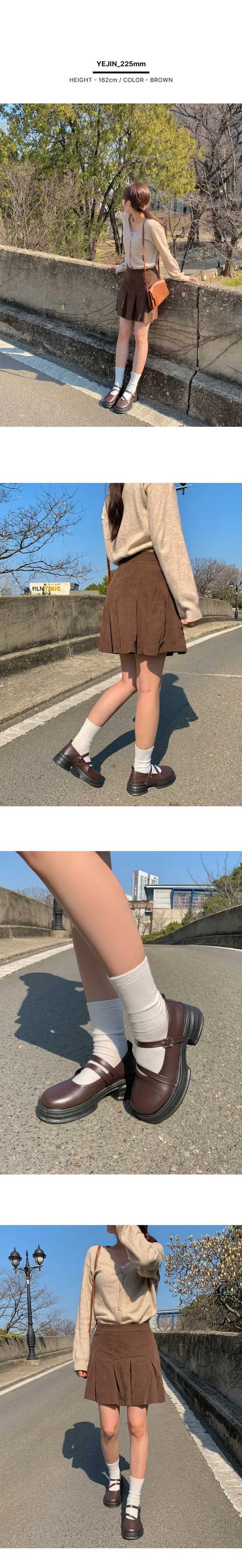 [EFT.made] 퀸즐 둥근코 사선 스트랩 메리제인 로퍼 4.5cm 상세 이미지 14