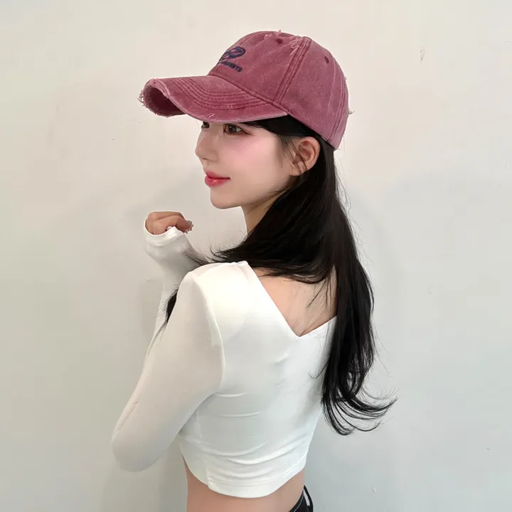 [🧢+팔찌+안경+캡가드증정❤/묶음할인✨] 캐피튜드 빈티지 리퍼 이파워 프리젠츠 볼캡 - 연예인핏 데일리 남녀공용 소두핏 레트로 소두핏 대두커버 연예인 아이돌 사계절 커플 모자 상세 이미지 146