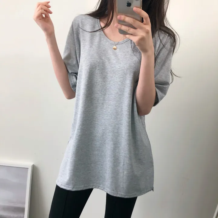 (국내제작 부드러움) 찰랑 데일리 기본 반팔 티셔츠 상세 이미지 46