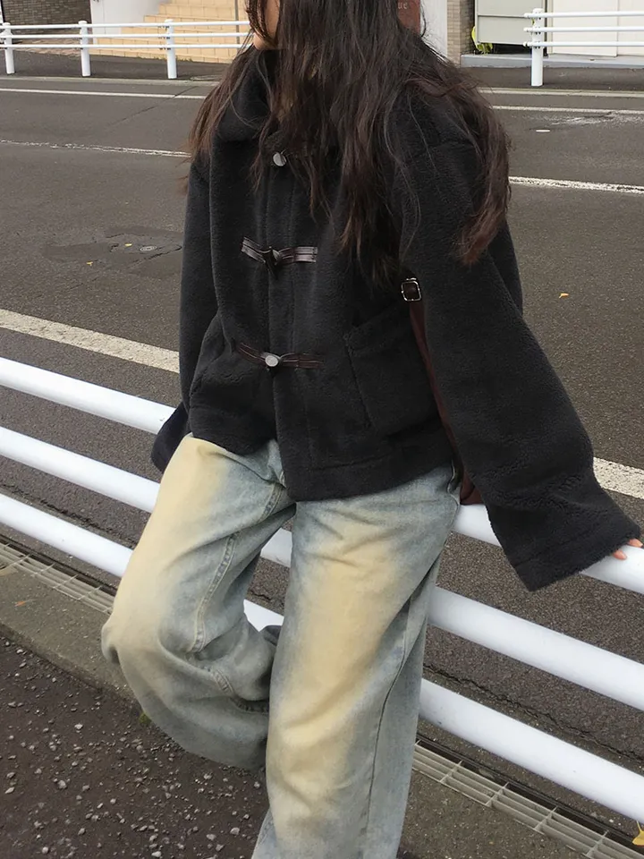 [왕따뜻🤎몽글몽글 *떡볶이코트* 양털 떡볶이자켓 겨울자켓 연말룩] 몽실양털떡볶이코트 상세 이미지 63