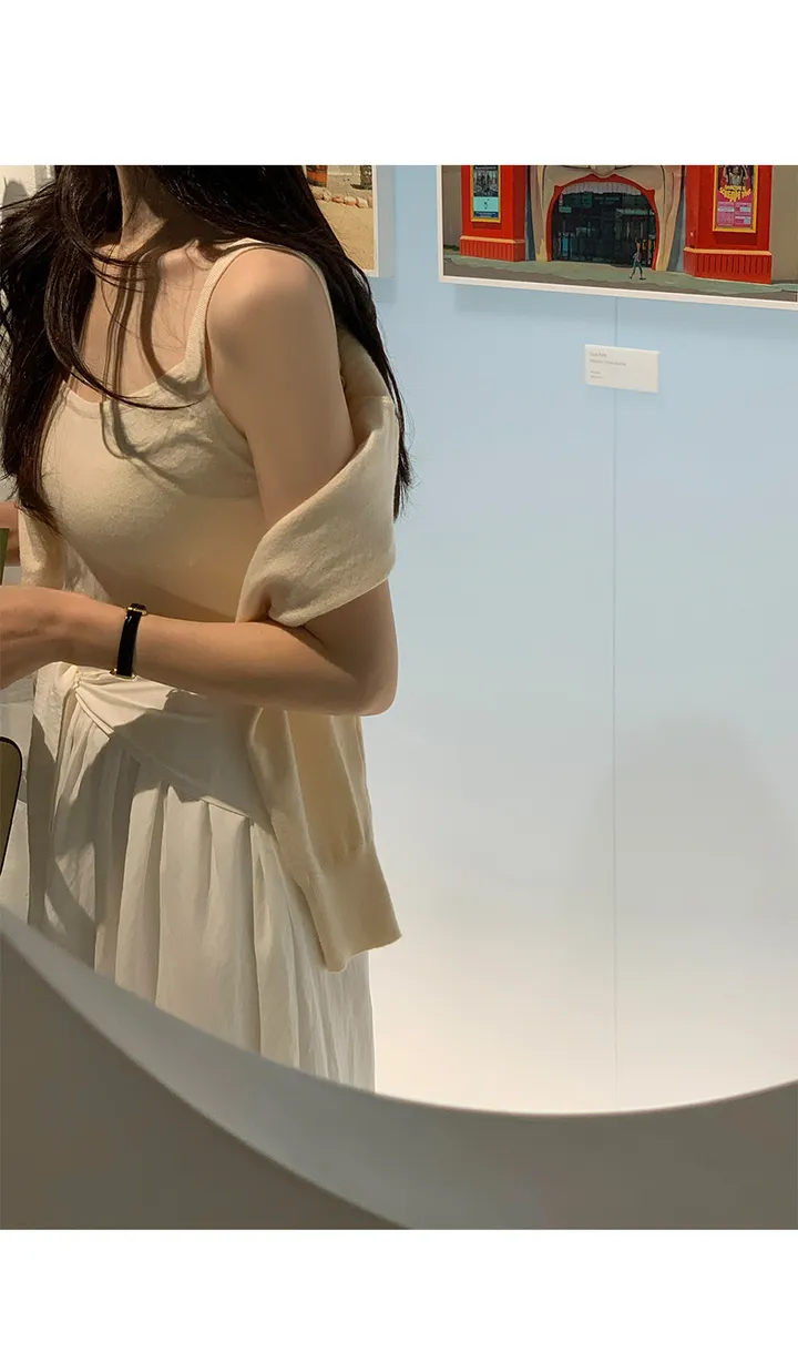 파스텔나시 가디건SET 3color 데일리룩/러블리/나시가디건/가디건set/나시set/셋업/간절기가디건/가디건셋업/슬림핏/니트나시 상세 이미지 21
