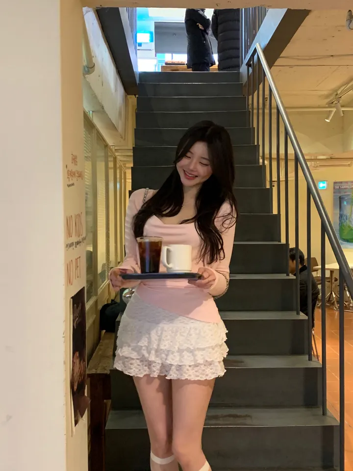 베리유 언발 드래이핑 가디건 세트 상세 이미지 18