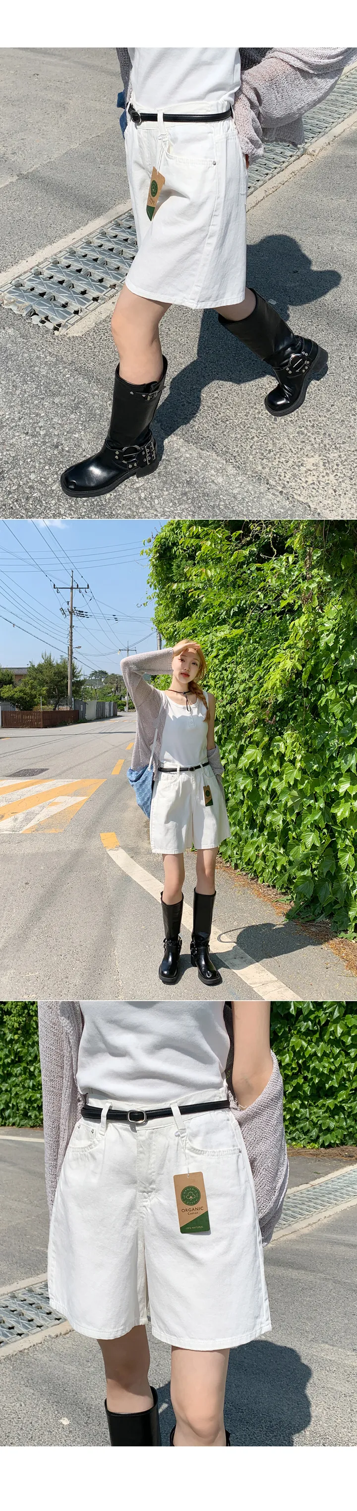 [S~2XL/하비강추!A라인반바지♥][M] 오가닉여유핏4.5부코튼팬츠 상세 이미지 14