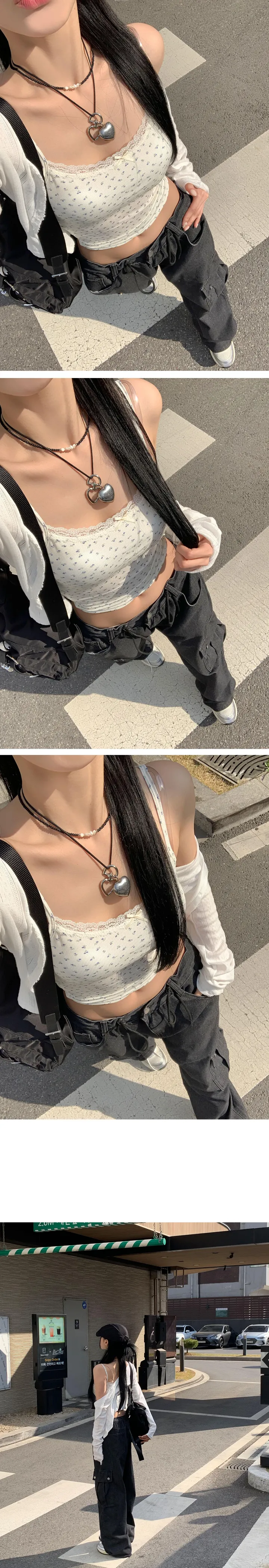 [문의폭주🌸] 데일리솔 레이스 코튼 펀칭 여름 가디건-2color 상세 이미지 5