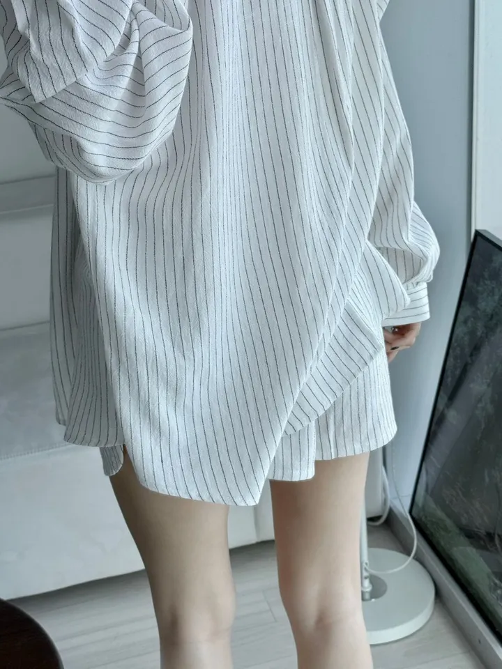 스트라이프 린넨셔츠 셋업(당일/단품가능) 상세 이미지 25