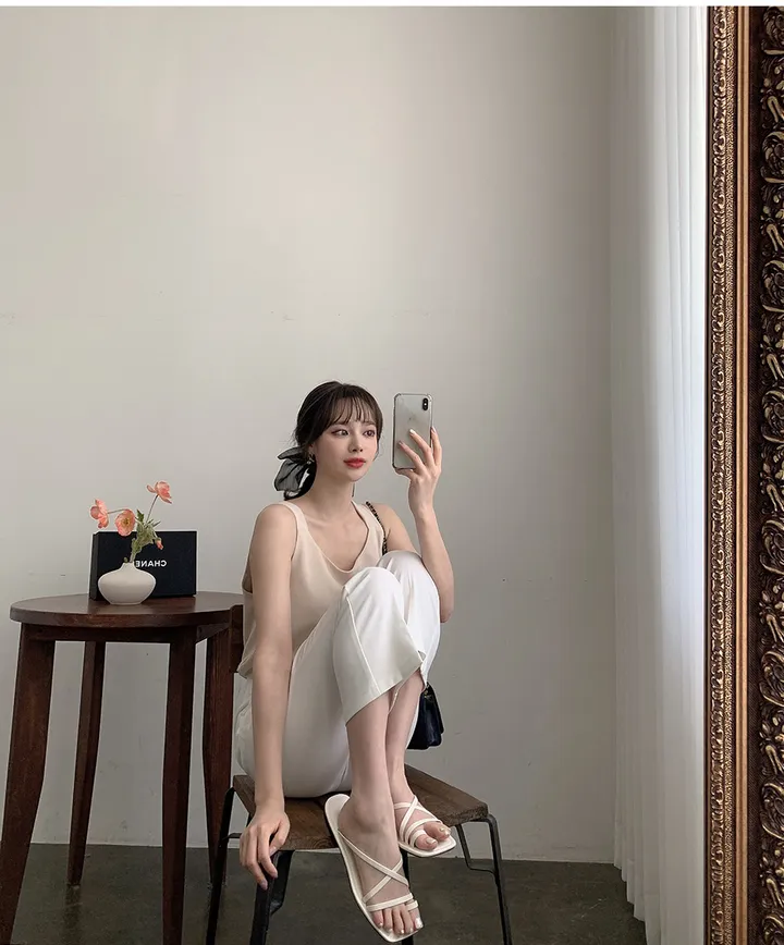 [44-120] [4만1천장 돌파♥] 데이픈 블라우스 나시(기본/크롭) 상세 이미지 18