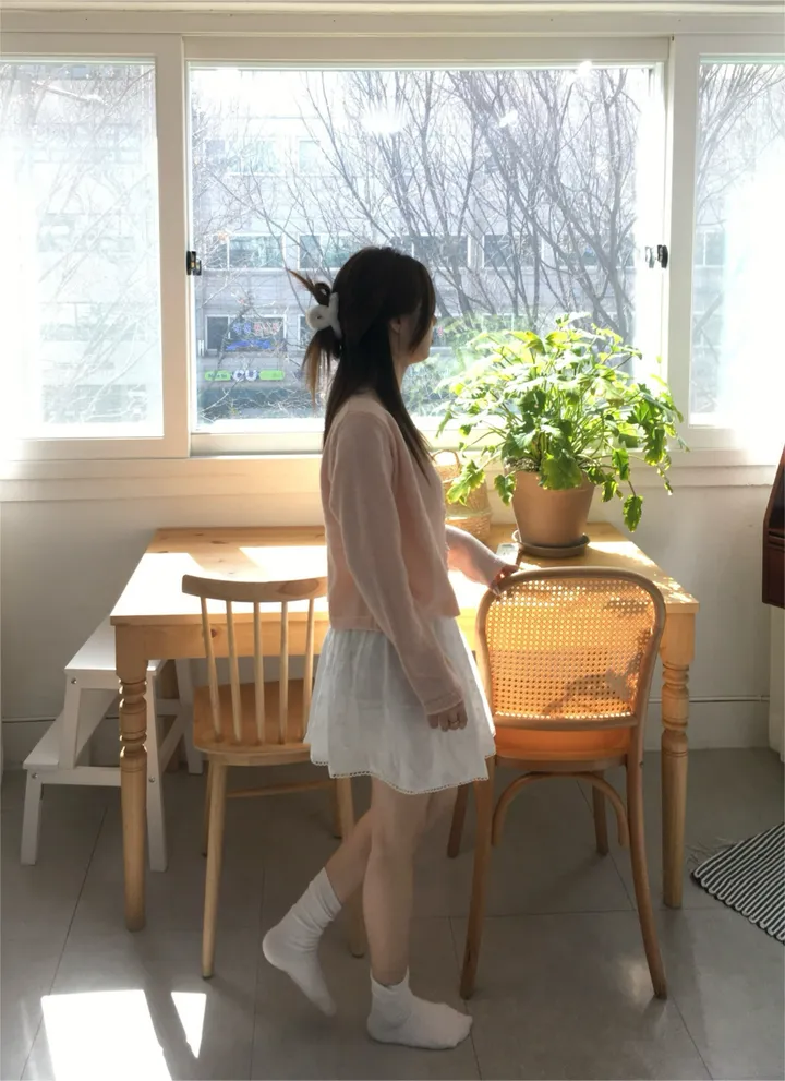 [봄신상💐](5colors/파스텔색감🌈🖍️) 레이어드 펀칭 라운드넥 니트 봄 가디건 cd 상세 이미지 109