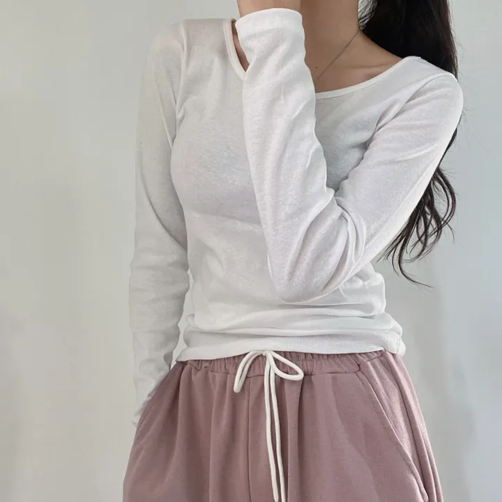 [누적 4천장 돌파] 쫀쫀여리핏/베이직 긴팔티 10colors 상세 이미지 6