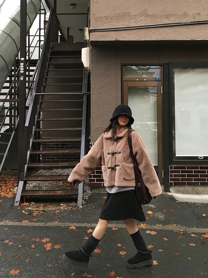 [왕따뜻🤎몽글몽글 *떡볶이코트* 양털 떡볶이자켓 겨울자켓 연말룩] 몽실양털떡볶이코트 상세 이미지 36
