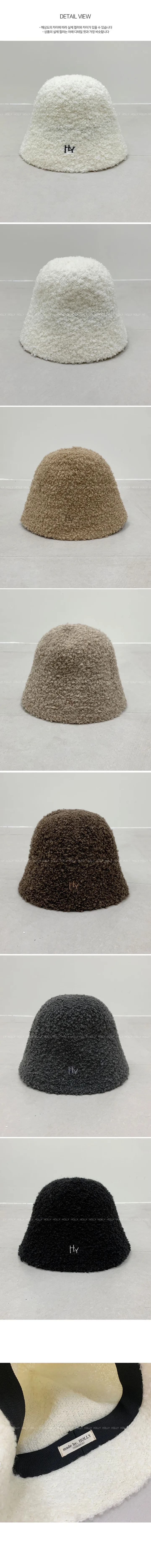 (6color/made)[울35/얼굴소멸핏] 폭닥 뽀글이 벙거지모자 버킷햇 봄 겨울모자 뽀글이모자 방한모자 울버킷햇 울모자 상세 이미지 22