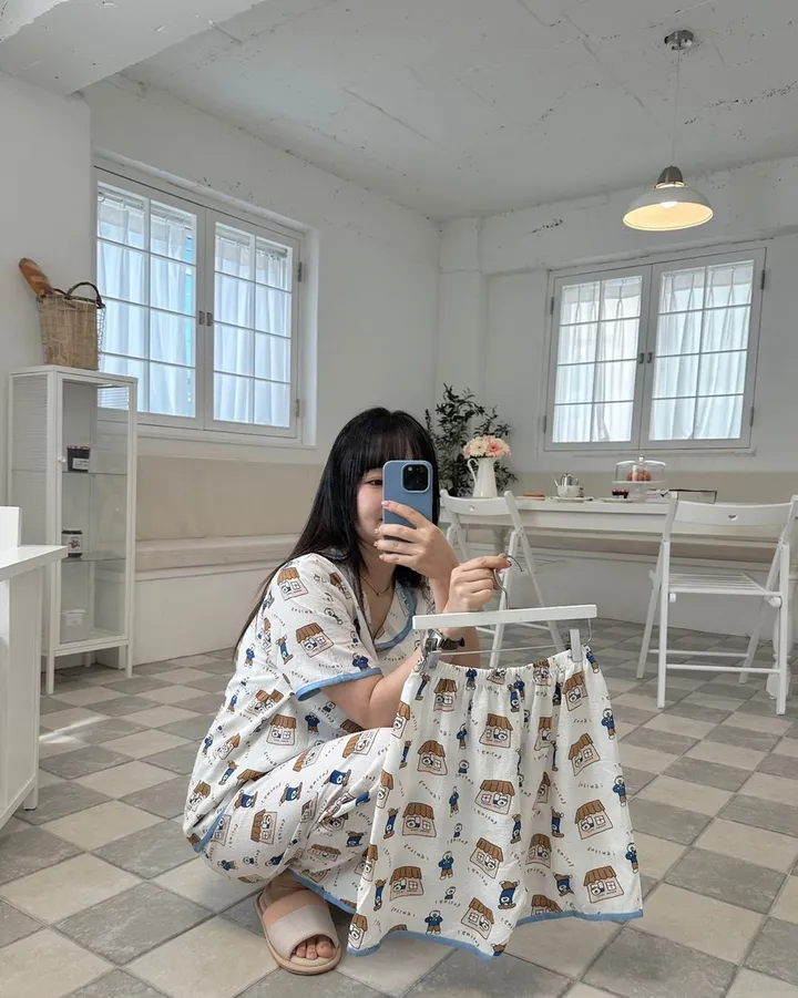 지지미 잠옷 홈웨어 여름파자마 3세트 (6color) 상세 이미지 47