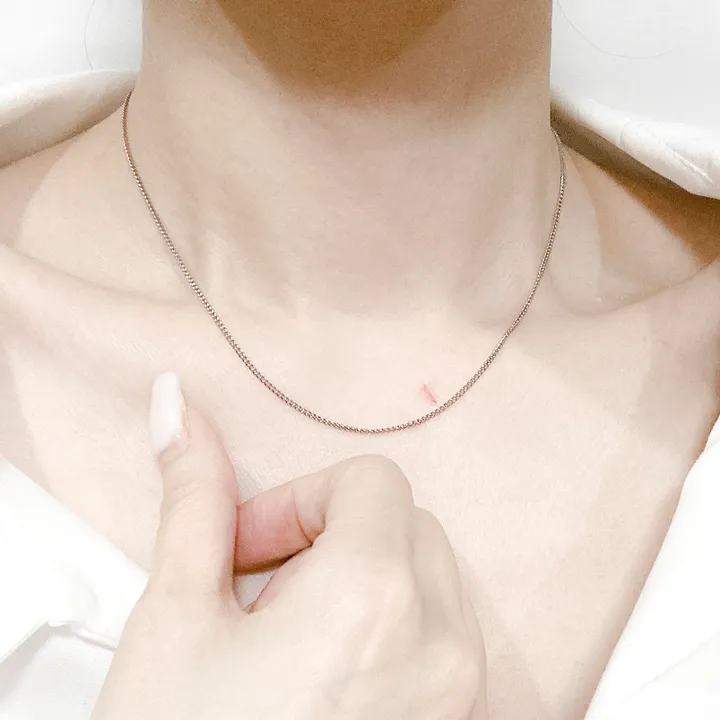 4주년 감사❤️6200원 [2개이상구매시할인]써지컬 데일리 초커 레이어드 목걸이 클립 십자가 하트 진주 볼드 군번줄 볼체인 블랙체인 상세 이미지 9
