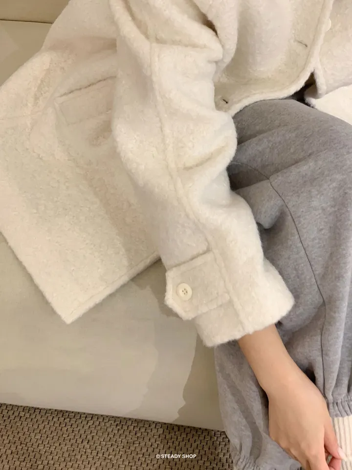 [울코트/울40%/누빔] 코지 부클코트 하프코트 코트 (3colors) 상세 이미지 27