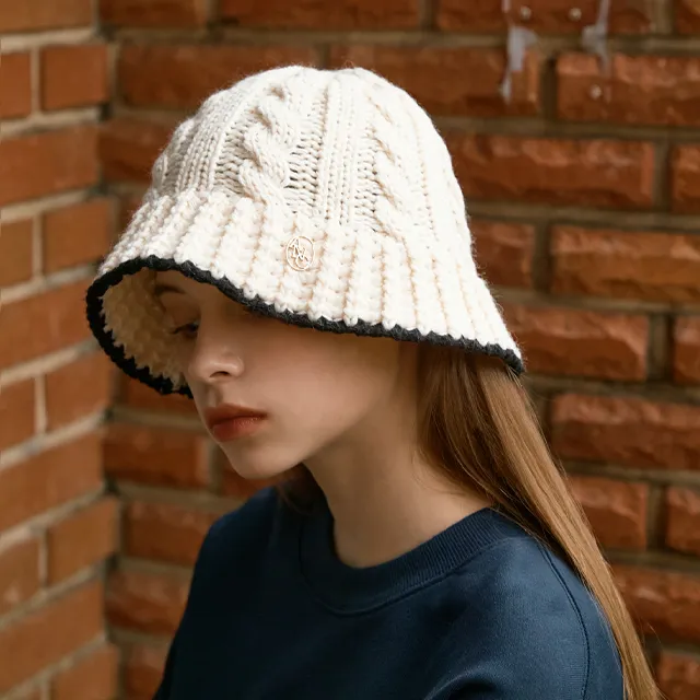 [ANOETIC] ANC WOOL TWISTED BUCKET HAT 全3色 ANOETIC☆韓国☆人気 ANC WOOL TWISTED BUCKET HAT 2色