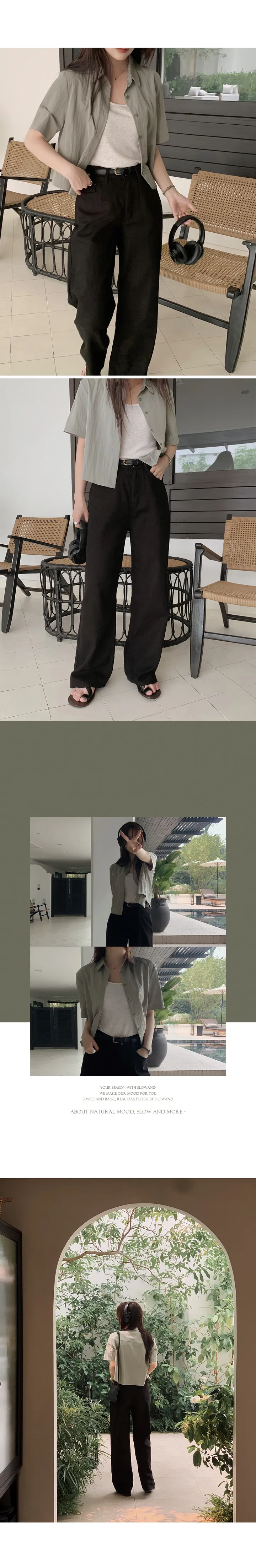[👀허리밴딩/후들팬츠] 투데이 에어썸머 와이드팬츠 (+기본/롱ver) - 4 size (SLOWMADE/자체제작/봄팬츠/여름팬츠/바지/세미와이드/편안함/데일리) 상세 이미지 50