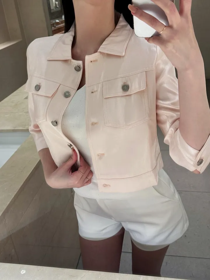 [ 선주문할인 ] 렉스 카라 글로시 펄 자켓 (3color) / 하이퀄리티 / ss 봄 & 썸머자켓 상세 이미지 6