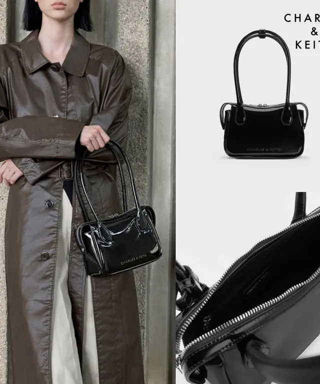 찰스앤키스 가방 Bosie 탑 핸들백 토트백 NOIR