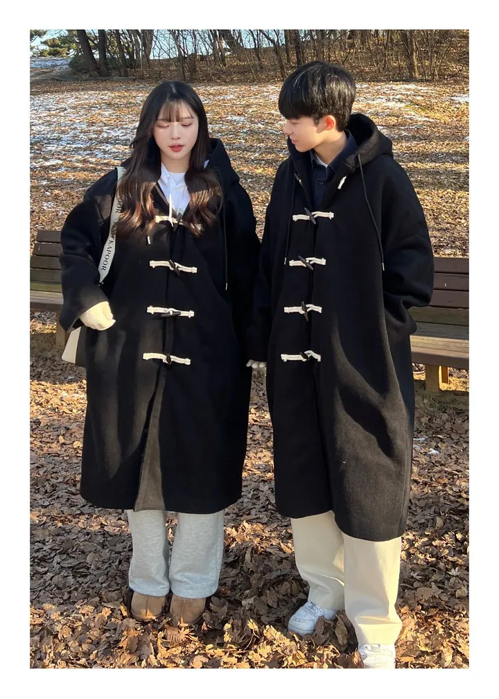 [최저가/숏&롱] 떡볶이 후드 겨울 가을 코트 고퀄리티 남녀공용 아우터 자켓 오버핏 빅사이즈 커플룩 시밀러룩 상세 이미지 16