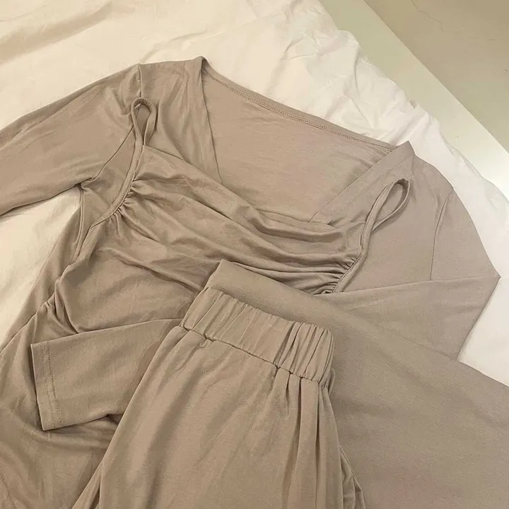 *주문폭주!* 실패없는 셔링티 가디건 와이드 팬츠 세트 (나시,가디건,팬츠 3pc) 상세 이미지 25