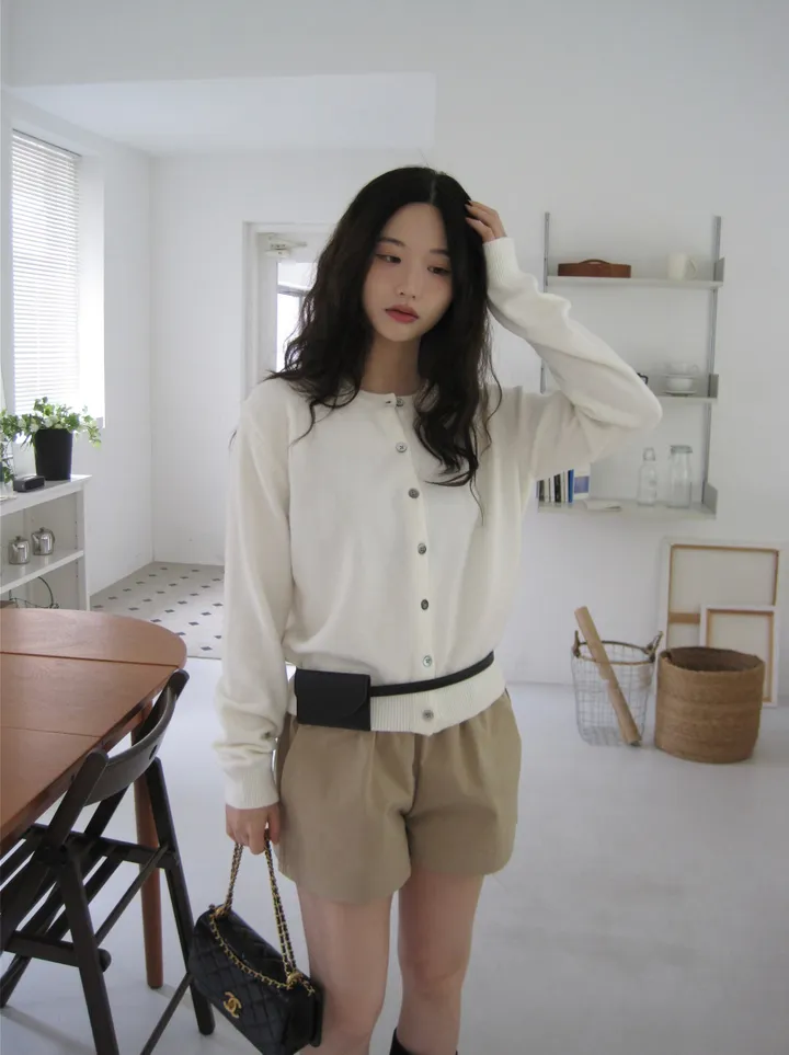 카디건 모델 착용 이미지-S1L63