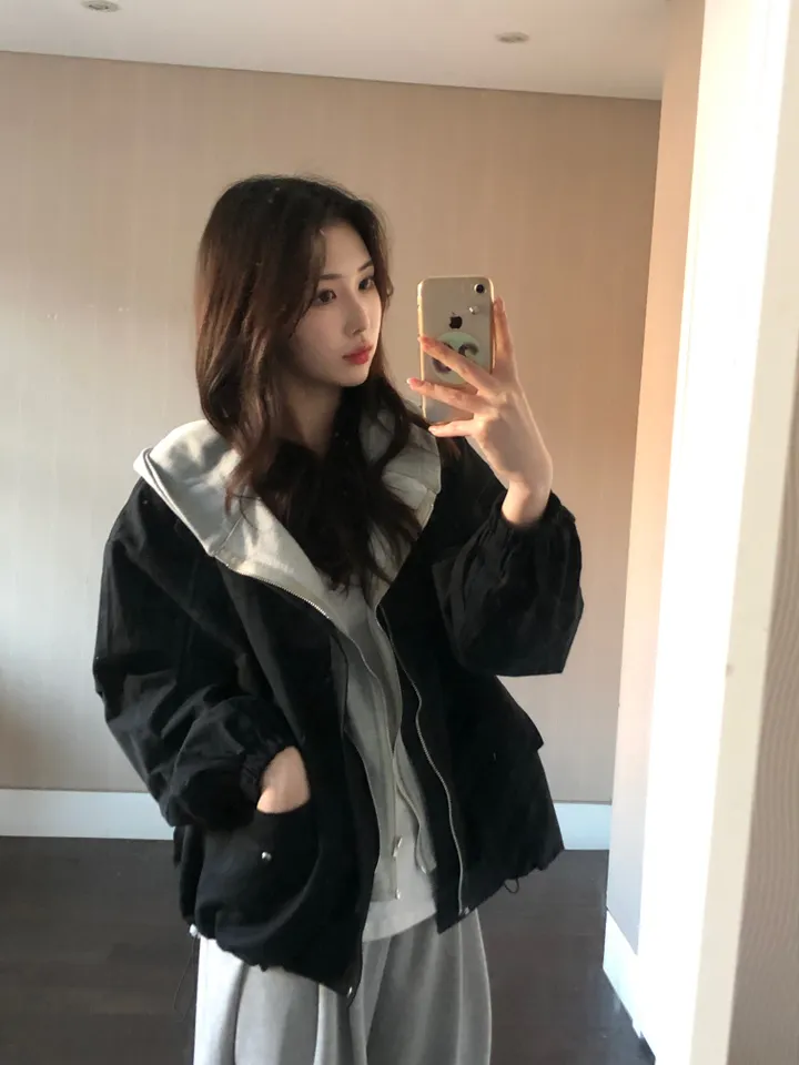 [최저가보장/후드탈부착!] 루즈핏 후드 레이어드 야상 점퍼 누빔 안감있음 -2colo 상세 이미지 15