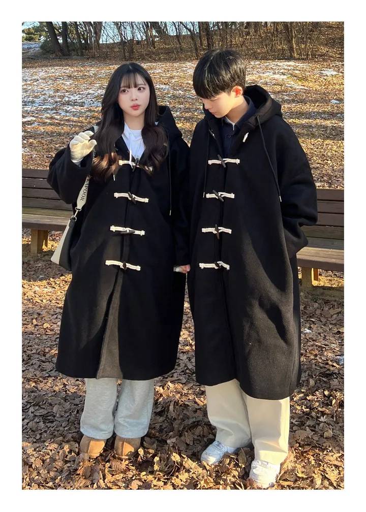 [최저가/숏&롱] 떡볶이 후드 겨울 가을 코트 고퀄리티 남녀공용 아우터 자켓 오버핏 빅사이즈 커플룩 시밀러룩 상세 이미지 17
