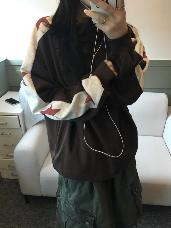 Hosi star printing Hood zip-up 호시 별 프린팅 후드집업 3color 상세 이미지 13