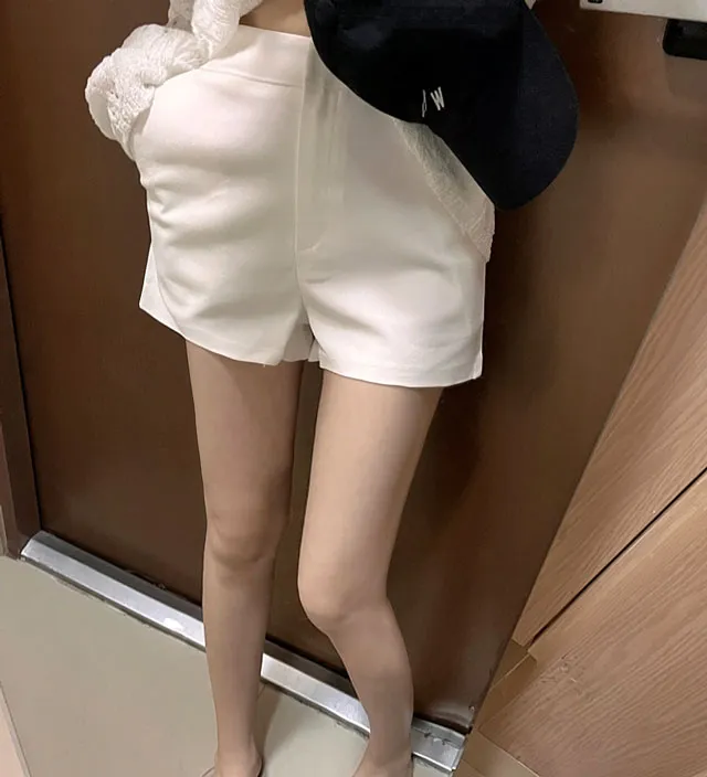 [기본깔끔핏] 코튼 면 스판 3부 숏팬츠 슬랙스 봄 여름 반바지 상세 이미지 5