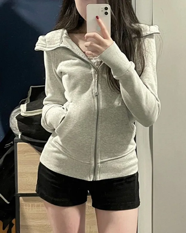 고급 버전🖤슬림핏 후드집업 상세 이미지 4