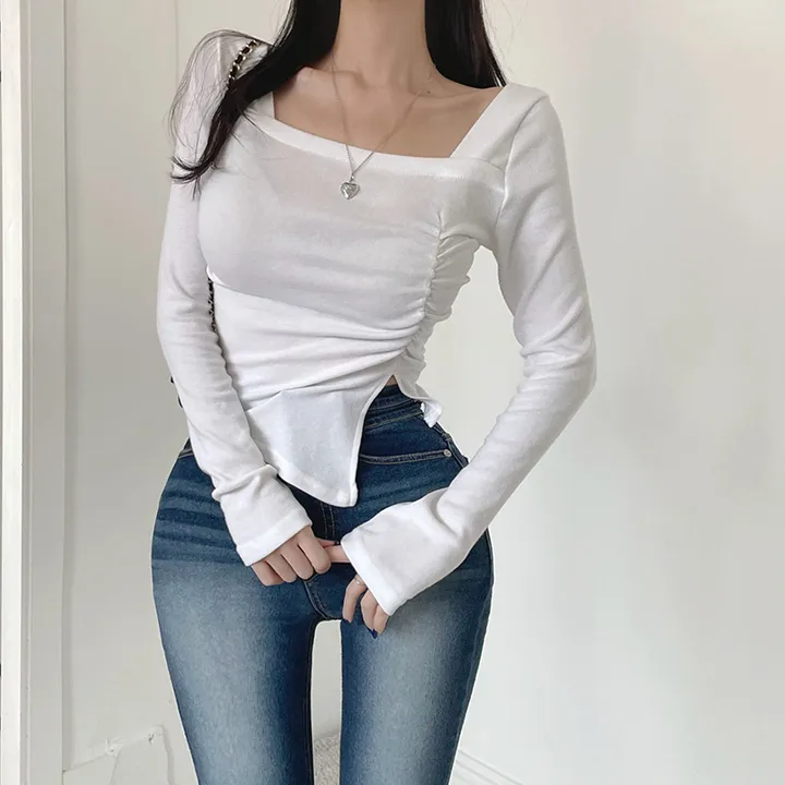[MADE][직각어깨핏/허리잘록!] 디얼 스퀘어 셔링 사선티 스퀘어티 사선티 셔링티 자체제작 상세 이미지 20